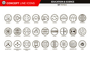 Concept Line Icons - Physics