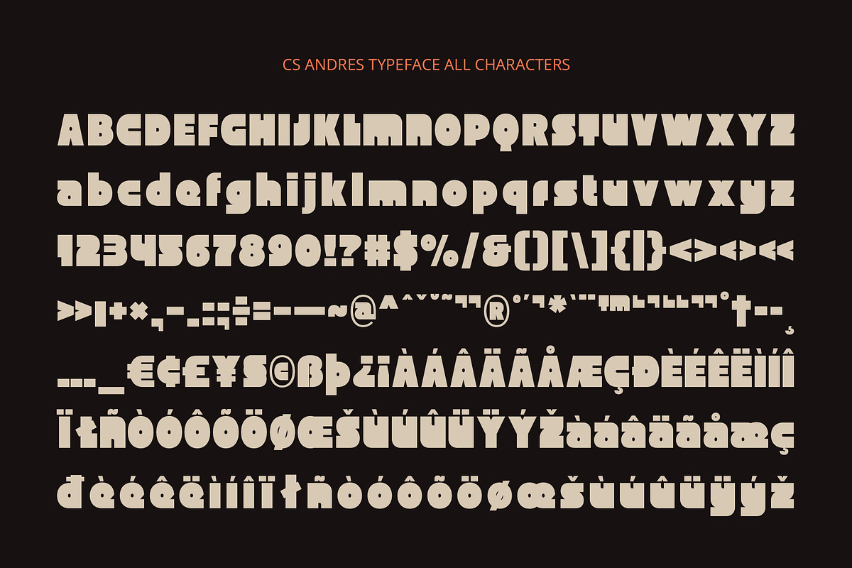 CS Anders – Bold Font, a Sans Serif Font by Craft Supply Co. (Photo 8 of 8)