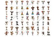 142 Whimsical Quirky Dog Clipart, an Animal Illustration by Art Paradise Studios (Thumbnail 4 of 10)
