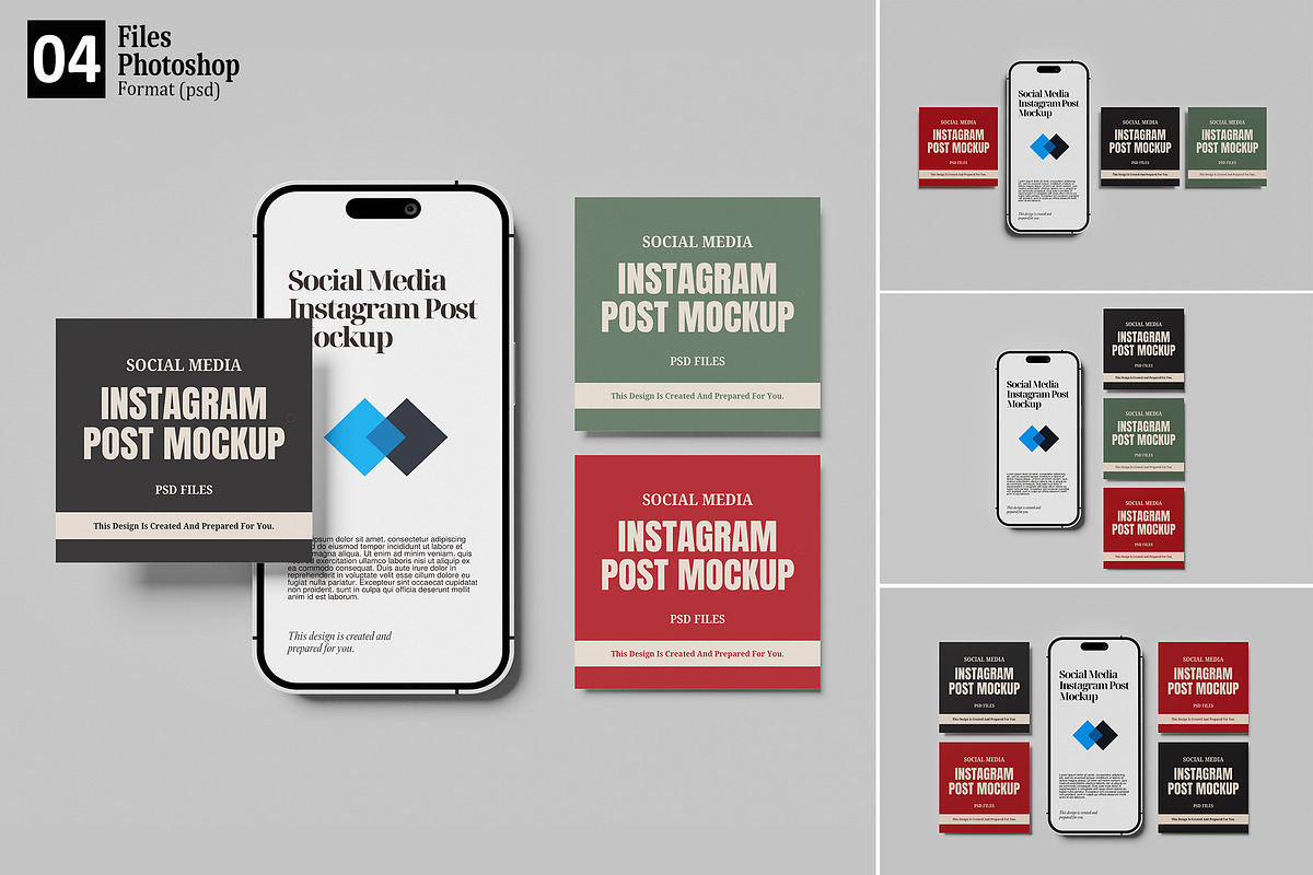 Social Media Post Mockup, an Advertising Mockup by GraphicWindow (Photo 1 of 5)
