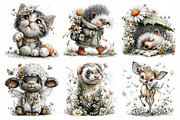 Whimsical Spring Animal Clipart, an Illustration by Daily.Designs (Thumbnail 7 of 7)