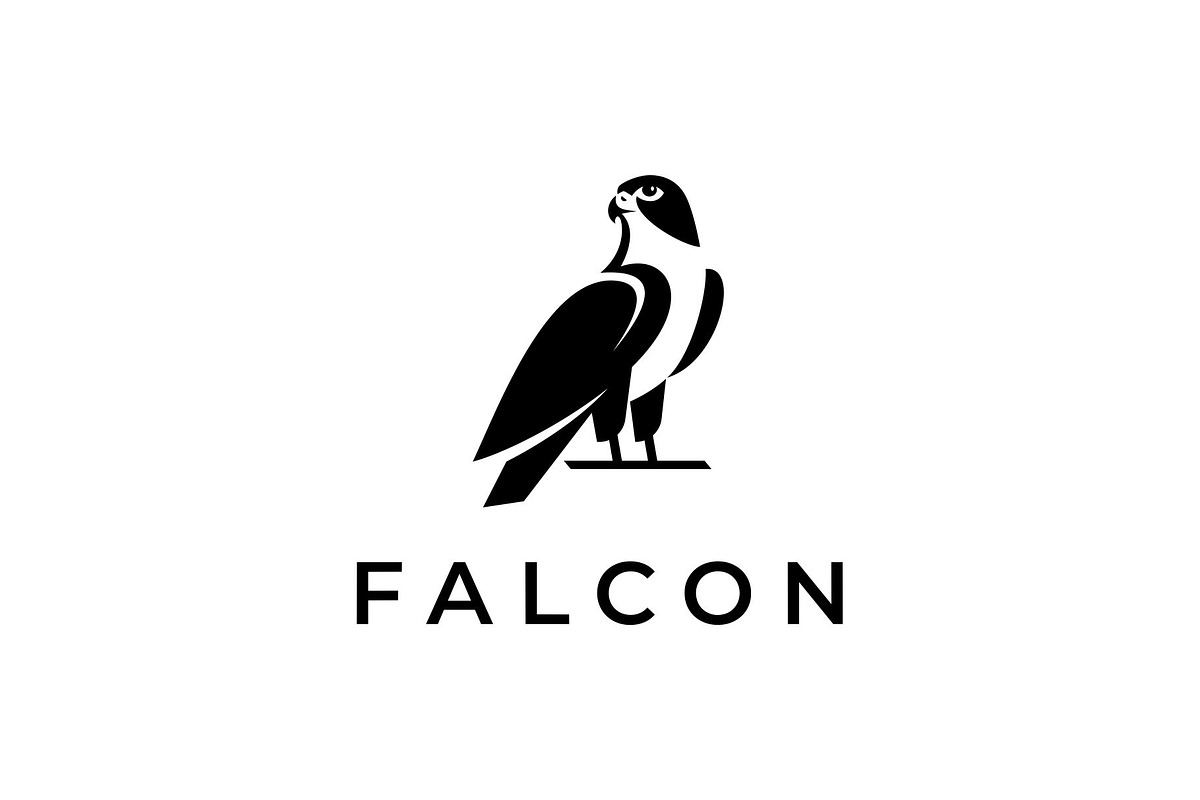 Peregrine Falcon Eagle Logo, a Branding & Logo Template by Buqancreative