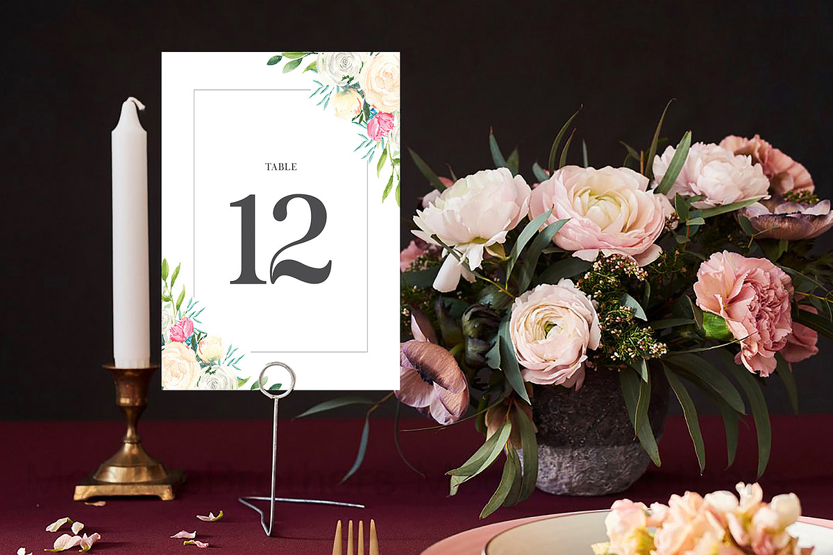 Table Card Template, an Invitation Template by ShineOnWedding (Photo 3 of 12)