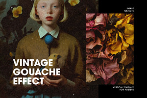 Vintage Gouache Photo Effect