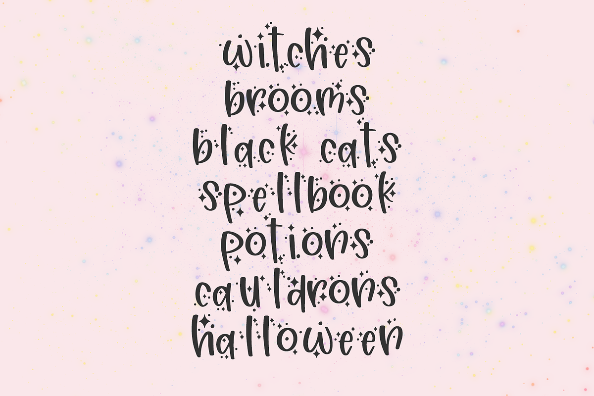 Stardust Spell Sans, a Handwritten Font by Beck McCormick (Photo 2 of 10)