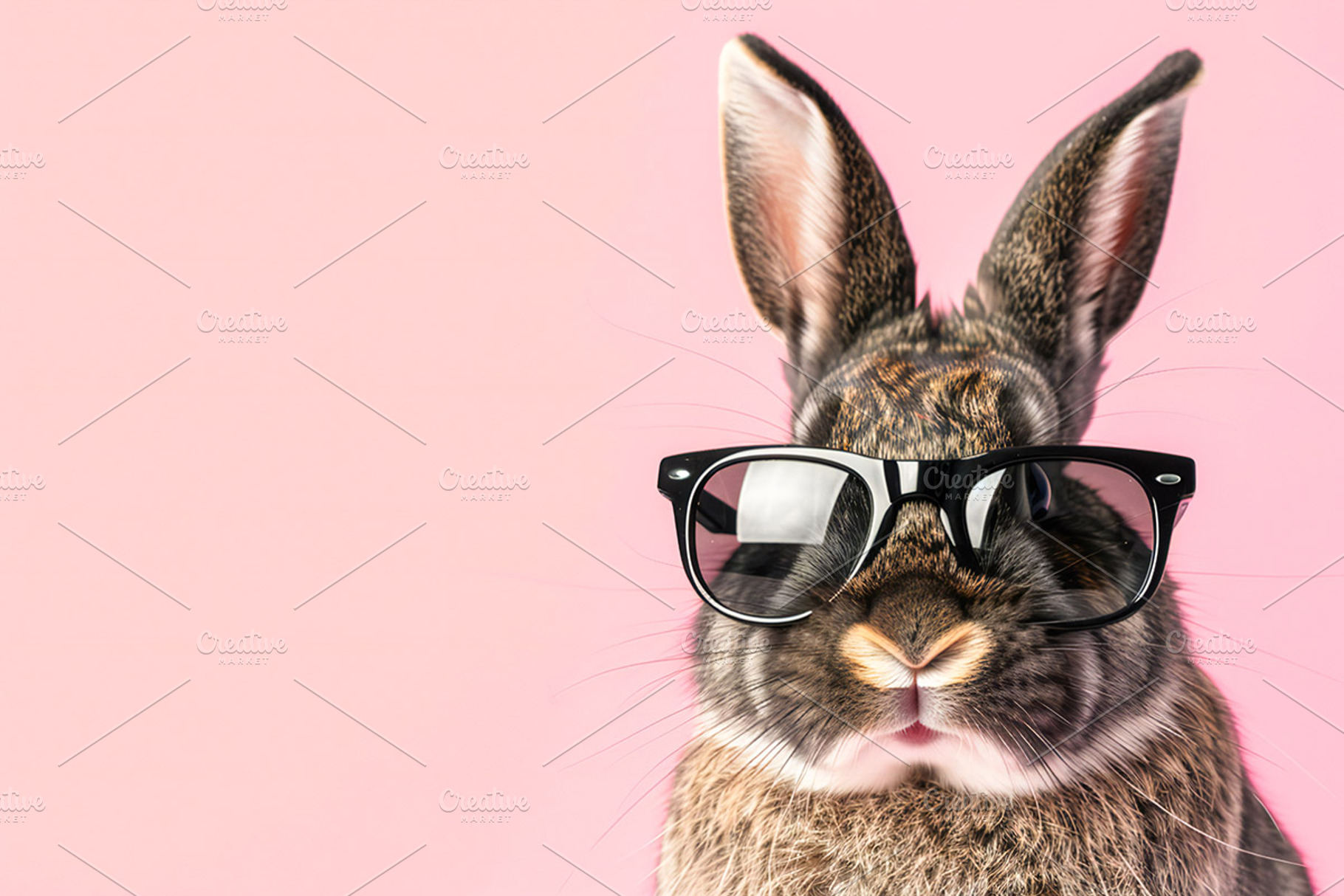 Cool bunny with glasses, a Holiday Photo by VetalStock