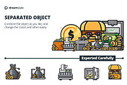 Finance vector illustration pack, a Duotone Icon by Creastale (Thumbnail 5 of 5)