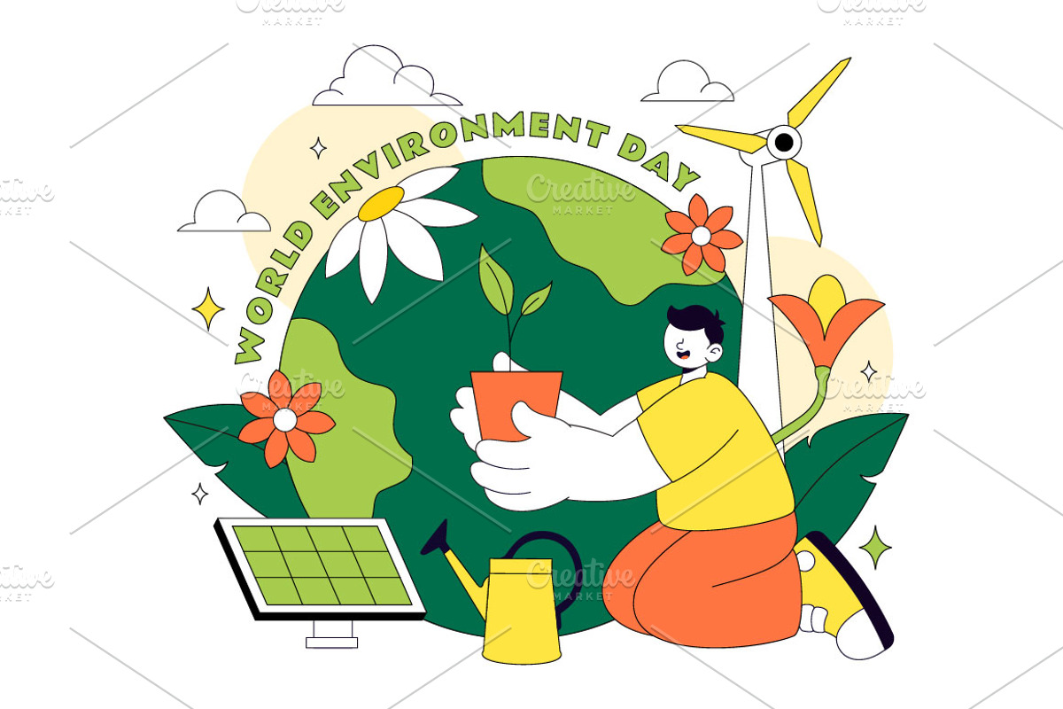 10 World Environment Day, an Object Illustration by denayunebgt (Photo 4 of 4)