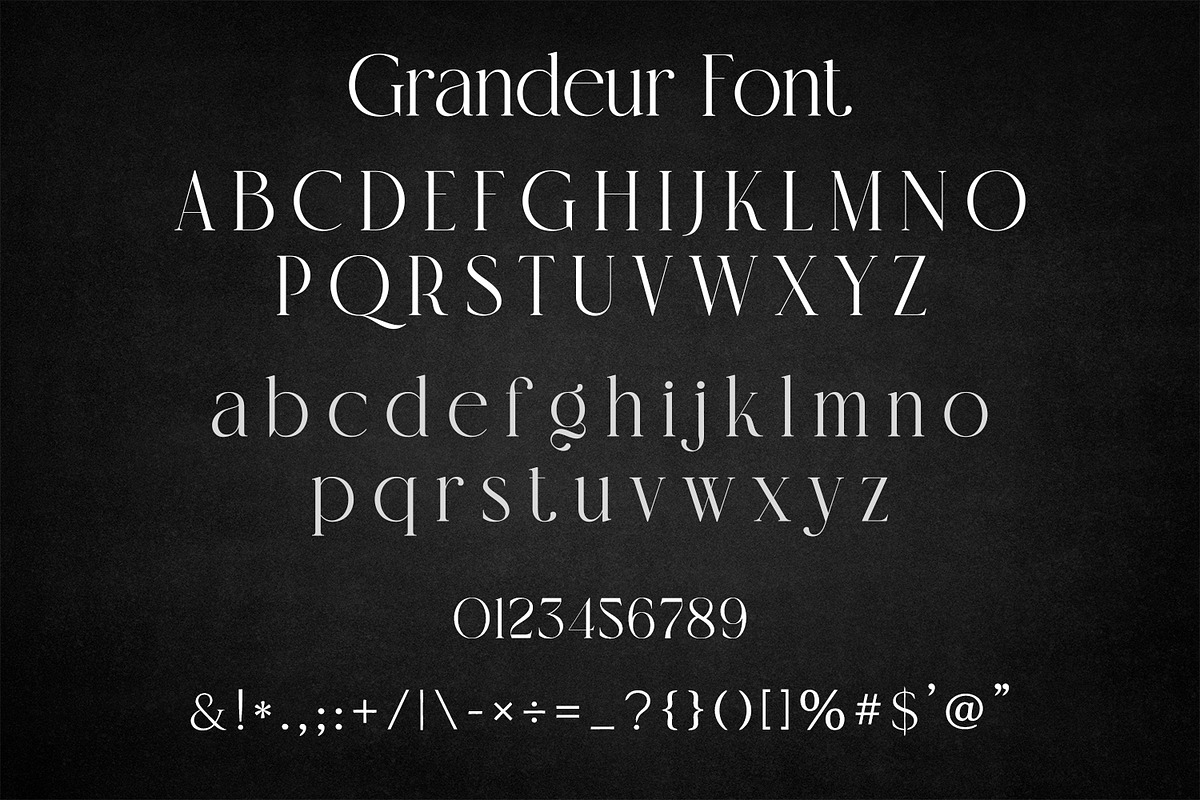 Grandeur – Elegant Classic Font, a Serif Font by OWPictures (Photo 11 of 11)
