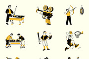 Sports Drawing Illustration Set, a Sport Illustration by Vectors Market (Thumbnail 7 of 9)