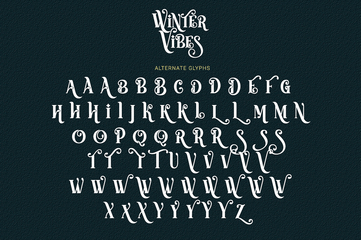 Winter Vibes - Modern All Caps Serif, a Serif Font by Airotype (Photo 9 of 11)