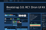 Bootstrap 3.0. theme DRON dark UI, a Bootstrap Template by Bootstraptor (Thumbnail 2 of 5)