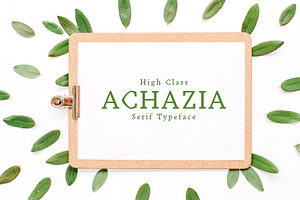 Achazia Serif Font Family Pack