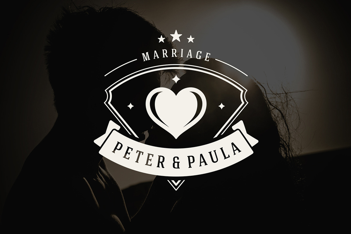 18 Wedding Logos and Badges, a Branding & Logo Template by Vasya Kobelev (Photo 13 of 14)