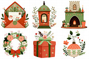 Christmas Clipart Bundle, an Illustration by Daily.Designs (Thumbnail 4 of 5)