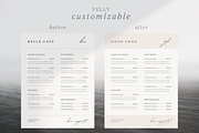 1 Page Simple Menu Template Canva, a Marketing Template by frommakertomaker (Thumbnail 5 of 7)