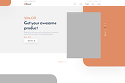Landing Page- Wire framing, a Wireframe Template by Sujun Baidyaa (Thumbnail 2 of 3)