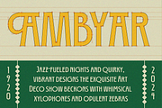 Deconeu Modern Art Deco Typeface, a Sans Serif Font by Aiyari (Thumbnail 4 of 10)