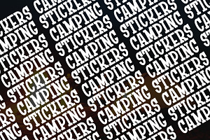 Camping Stickers - Vintage Slab