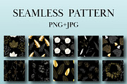Seamless patterns of leaves 2, a Pattern Graphic by Digital illustration shop (Thumbnail 3 of 4)