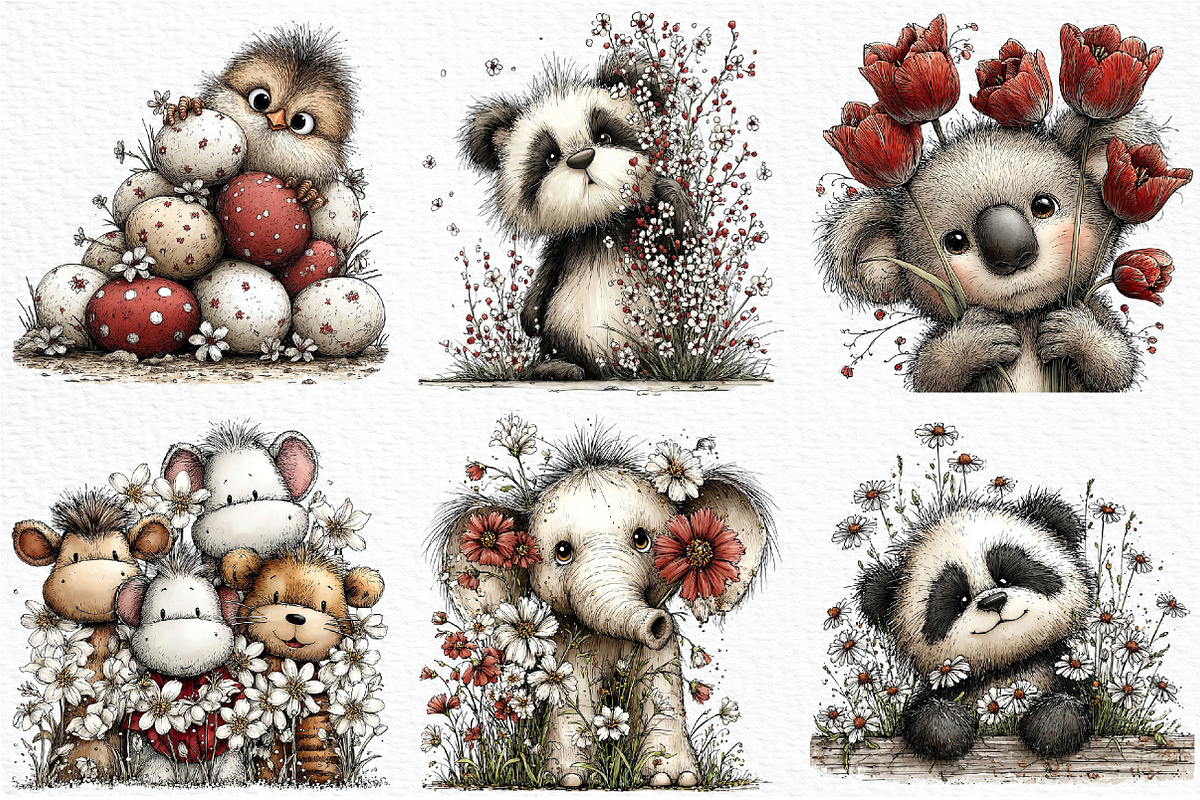 Spring Animal Clipart Png, an Illustration by Craft Nest (Photo 4 of 10)