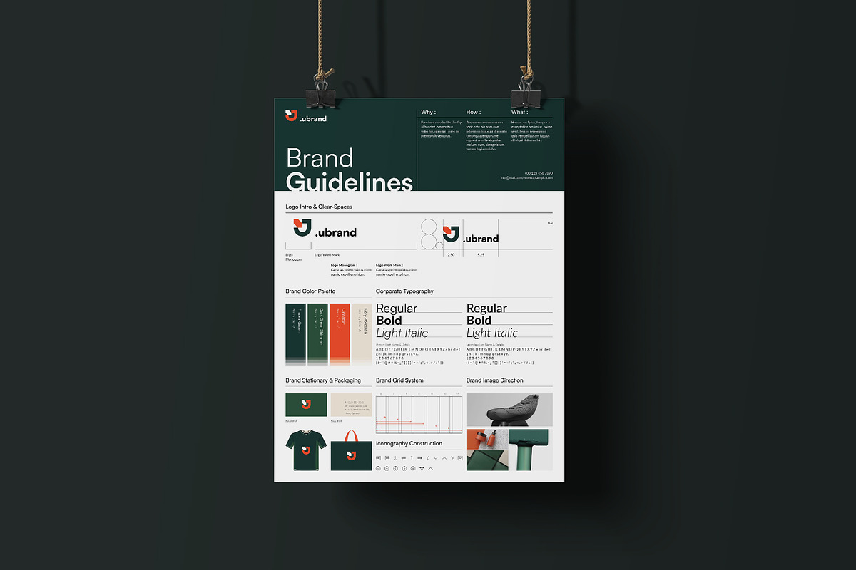 Brand Guidelines Poster Template, a Poster Template by DesignCrest (Photo 8 of 8)