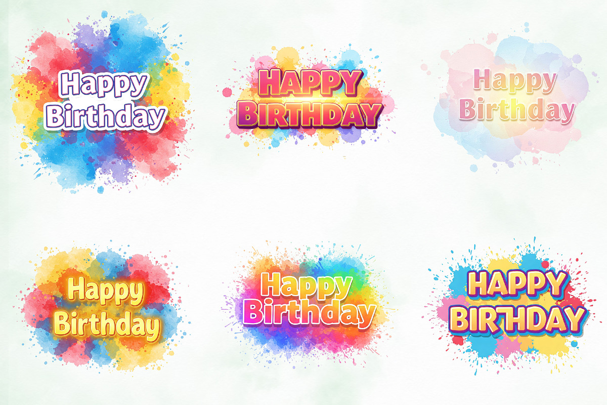 Happy Birthday Sublimation Bundle, an Illustration by Creative Art (Photo 7 of 9)