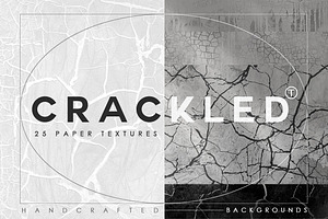 Abstract Crackled Paper Textures