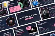 AI Technology Google Slides, a Presentation Template by rgbryand (Thumbnail 1 of 7)
