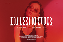 Daxokur - Retro Serif Font
