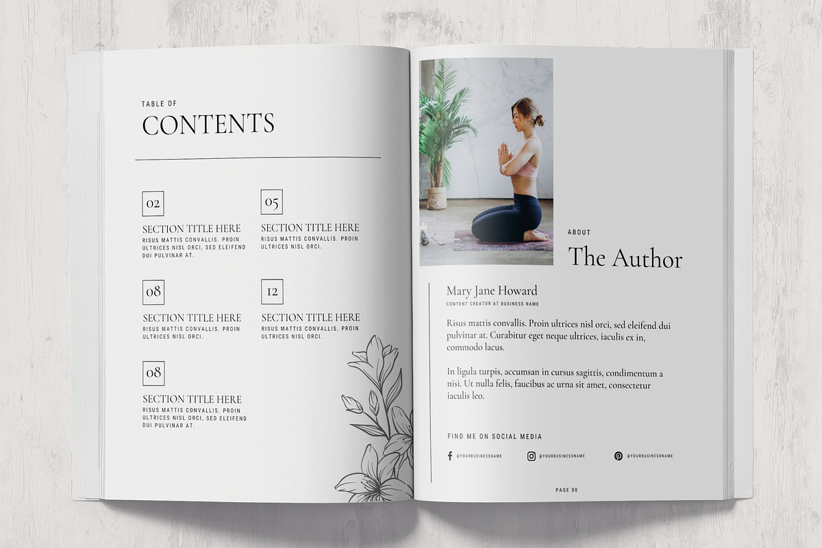 Minimal eBook Template for Canva, a Magazine Template by Paperweight Memories (Photo 9 of 16)