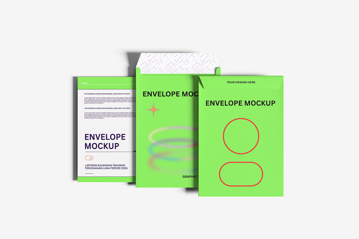 High Quality Envelope Mockup, an Advertising Mockup by safrizalstudio (Photo 2 of 5)