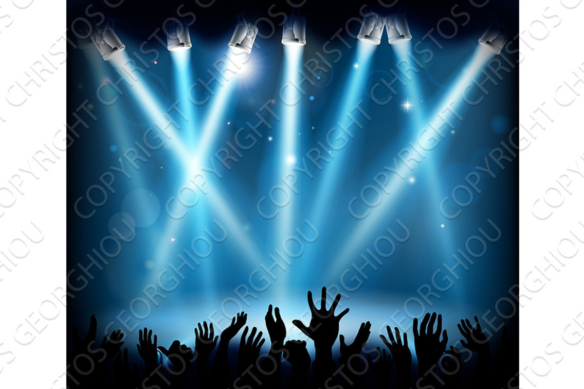 Stage Party Crowd Concert People, a Texture Graphic by Christos Georghiou