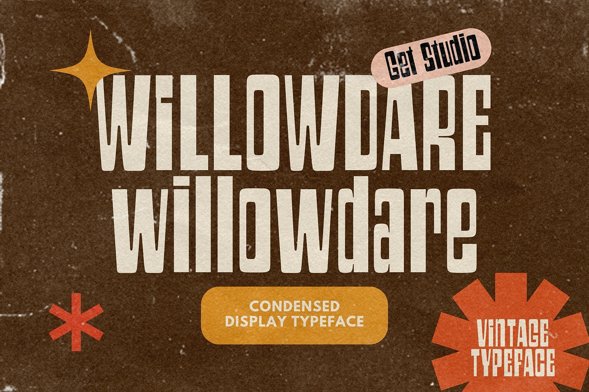Willowdare – Condensed Display Font, a Sans Serif Font by Get Studio (Photo 1 of 11)