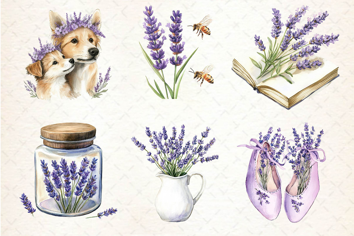 Lavender Mother’s Day Clipart, an Illustration by Dream Creation (Photo 2 of 6)