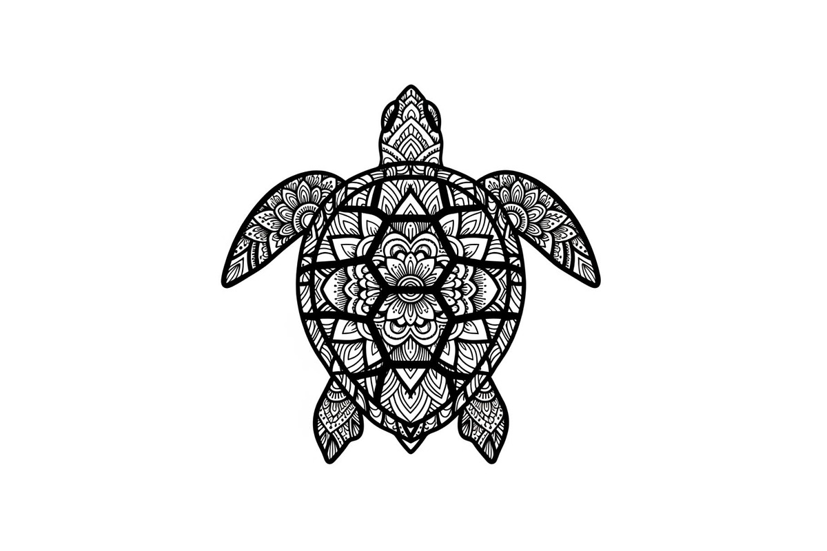 Mandala Sea Turtle SVG Bundle, an Illustration by yasushie (Photo 13 of 31)