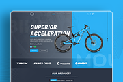 Bike Shop Homepage Ui, a Landing Page Template by HidajetBeqaj (Thumbnail 2 of 5)