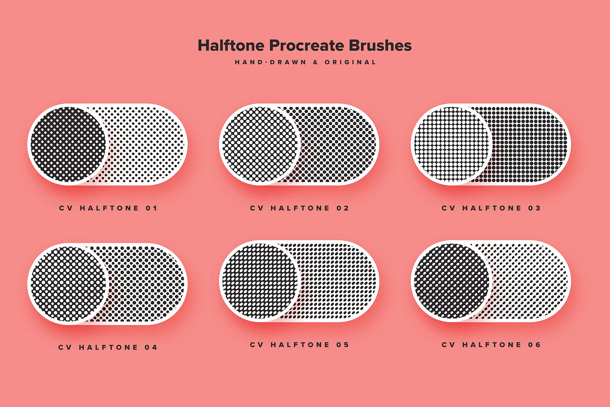 Retro Halftone Procreate Brushes, a Brush Add-On by Creative Veila (Photo 2 of 9)