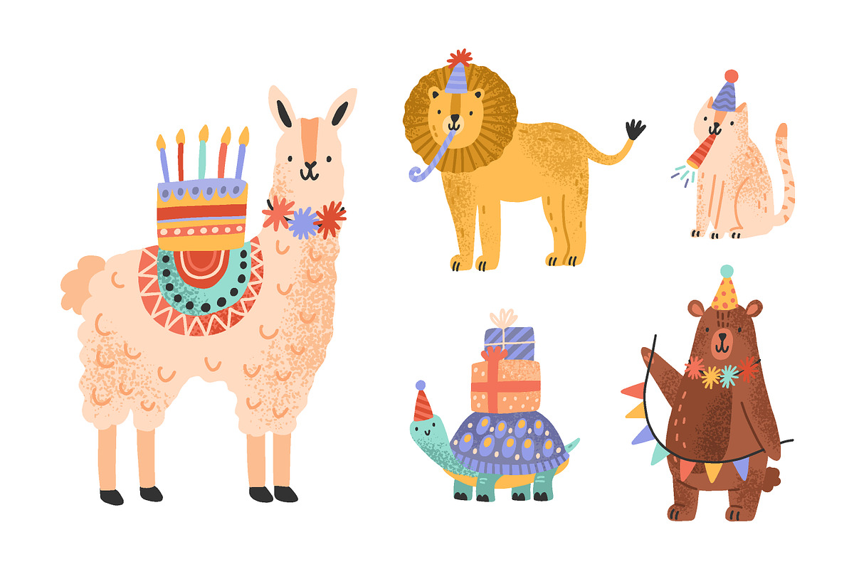 Cute animals with gifts, an Animal Illustration by Good Studio (Photo 2 of 4)