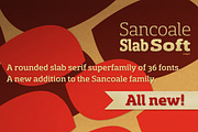Sancoale Slab Soft, a Slab Serif Font by insigne (Thumbnail 1 of 5)