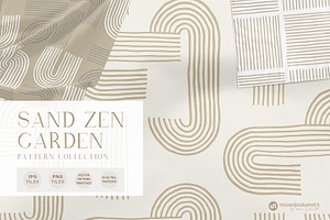 Sand Zen Garden - Seamless Patterns