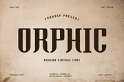 Orphic - Modern Vintage Font, a Handwritten Font by overlaytemplates (Thumbnail 1 of 5)