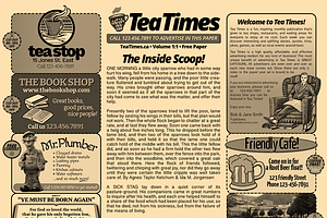 2 Page Newspaper Template