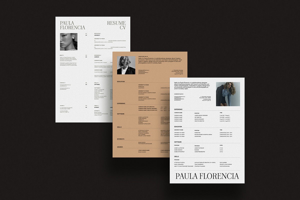 MIA I Resume Kit, a Presentation Template by Studio Brand (Photo 7 of 8)