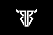 Letter BB or RR Bull Horn Logo, a Branding & Logo Template by Buqancreative (Thumbnail 2 of 2)