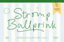 Stromp Ballpoink Handwritten Font