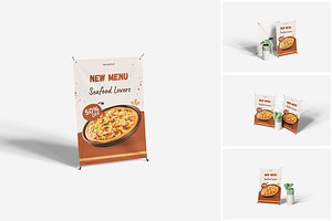 Mini X Banner Mockup, a Product Mockup by MrLetters