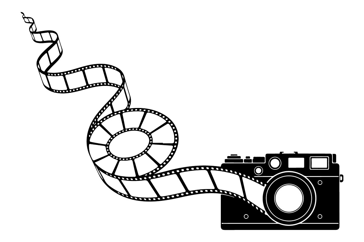 Vintage Camera Film Silhouette, an Object Illustration by yasushie (Photo 18 of 31)