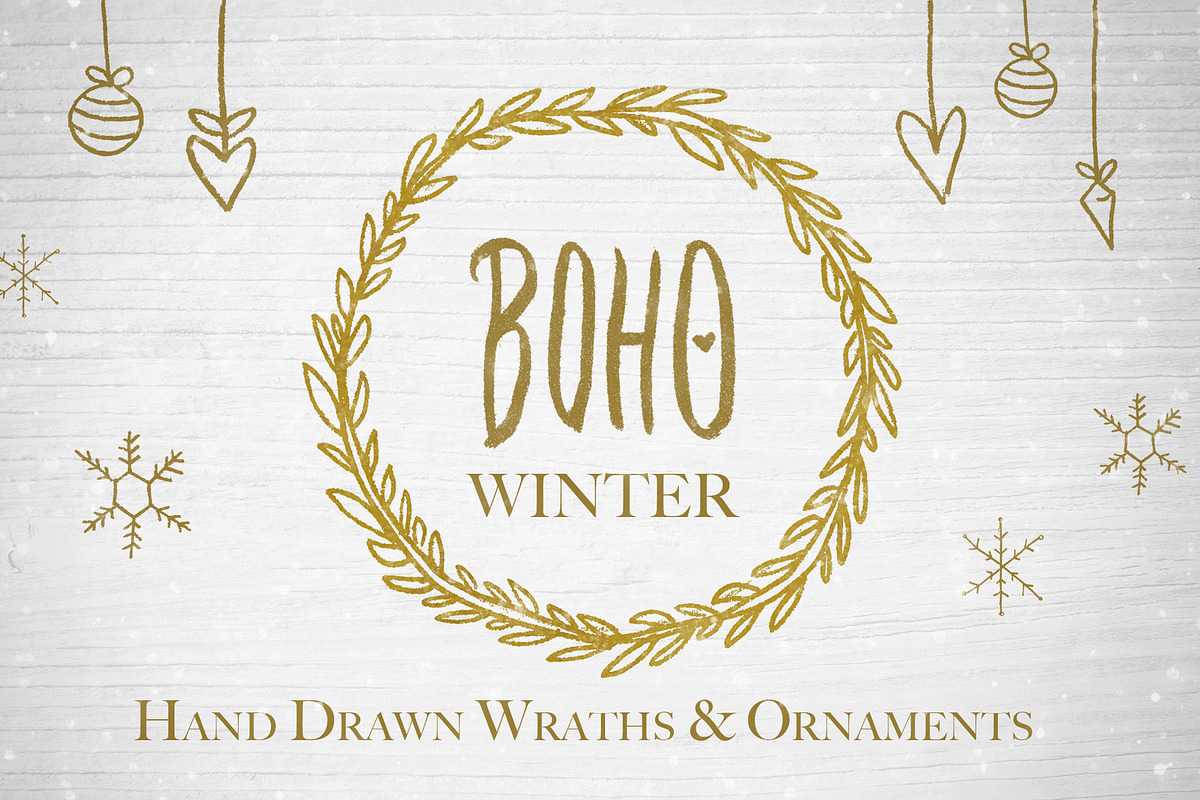 Boho Winter | Wraths & Ornaments, an Object Graphic by Caby (Photo 1 of 5)