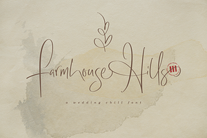 Farmhouse Hills | An Organic Font